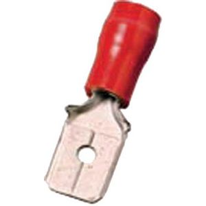 Geisoleerd vlaksteker 0,5-1mm² 2,8 x 0,8 rood VVE=100