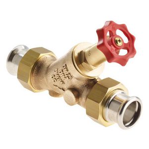 Vrijstroomaf 15x15mm 2delig brons Geberi Mapre 270566 VVE=10