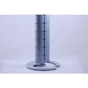Premium set 3m incl. verzwaarde voet plafondadapter zilver