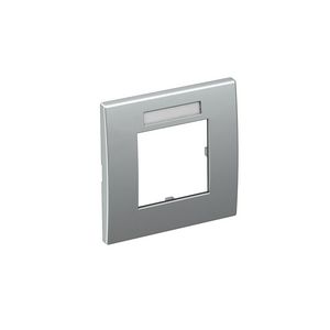Afdekramen Module 45 1-vdg 84x84mm polycarbonaat alu 6119336
