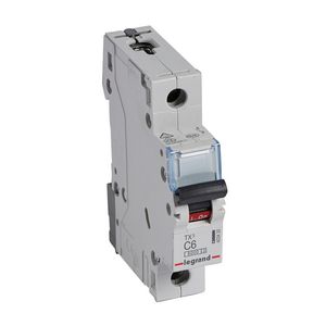Installatieautomaat MCB TX3 1-polig C-karakteristiek 6A 6000A
