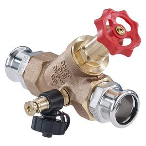 Vrijstroomafsluiter 15x15mm brons Geberi Mapre 270572