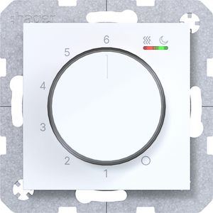 Kamerthermostaat verwarming/koeling A.x/C.x lichtwit glanzen