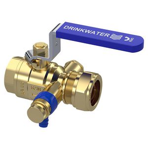 Kogelkraan S28 3/4"bn.x22mm knel aftap 4 VVE=4
