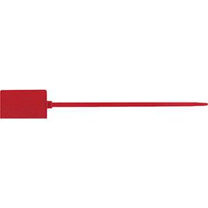 Bundelband met groot label 363x7,5mm rood VVE=50