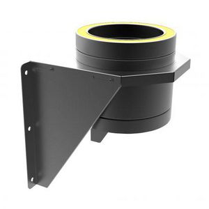 DW Ø125mm Muurondersteuning zwart