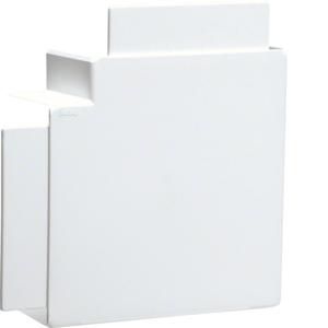 Vlakke hoek voor goot 60x130mm FB verkeerswit