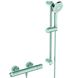 Douchethermostaatset CERATHERM T50 chroom + glijstang 600mm 150mm incl. s-koppeling