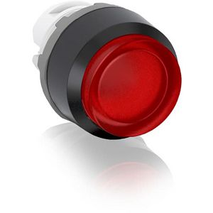 Dubbele drukknop verhoogd wit/zwart met groene lens