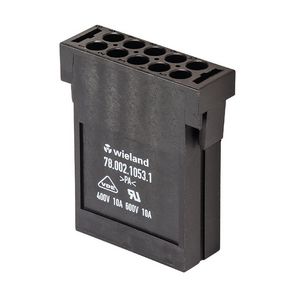 Contactblok Moduleinsert FLE BUC 10 40 zwart VVE=10