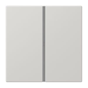 Tastafdekking 2-voudig compleet LS lichtgrijs KNX