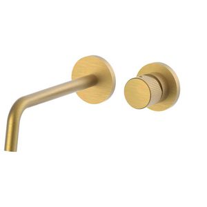 Inbouw wastafelmengkr+uitloop 245mm 2roz diam.70 JO007HGSP70