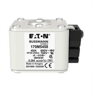 Zekering hoge snelheid 400A AC 690V 200kA 2 aR IEC UL VVE=6