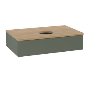 Wastafelonderkast Antao 800x190x500mm L.Green Matt Lacquer L08011HL