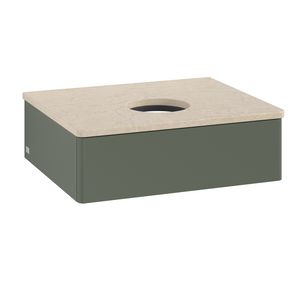 Wastafelonderkast Antao 600x190x500mm L.Green Matt Lacquer K07013HL
