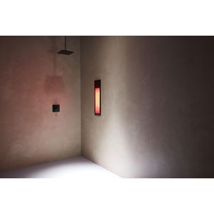 Sunshower SQUARE inbouw PURE 2.0 Black 20x62x10cm infrarood