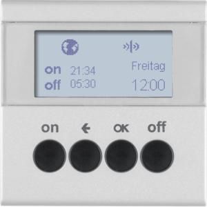 Schakelklok-opzetmod. KNX-RF berker S.1/B.3/B.7 alulook