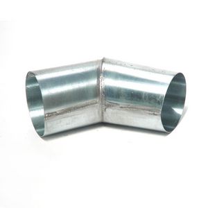 Zinken HWA bocht 100mm 45° gesoldeerd