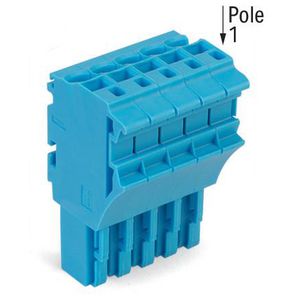 1-draads FE steker 4 mm² blauw 2022-105/000-006 VVE=50