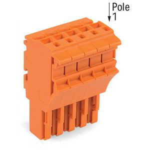 1-draads FE steker 4 mm² oranje 2022-105/000-012 VVE=50