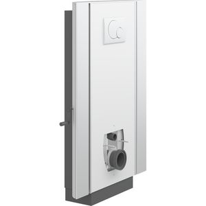 Toiletsteun vloer br. zijprof. handm+zwengel SELECT TL2 wit