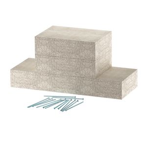 Wandaansluiting EI90 voor PLCD D090810 100x80 glasvezel gra