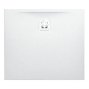 Douchevloer 900x800mm wit Marbond composiet afvoer aan lange zijde