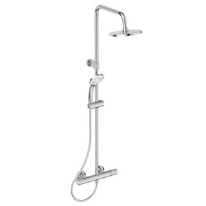 Douchesysteem thermostatisch CERATHERM T25 Flex Ø200mm chroom hoh 150mm incl. s-koppelingen