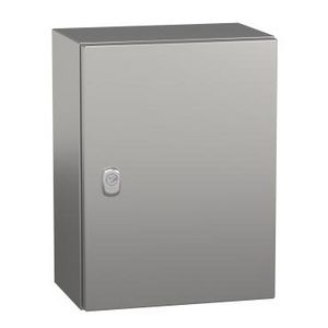 Kast Volle deur RVS 316L Scotch Brite 400x300x2 Spacial S3X