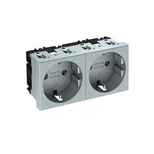 Contactdoos 2-vdg 0gr 250V 10/16A carbonaat 6120032