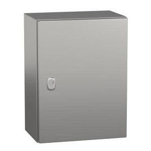 Kast Volle deur RVS 304L Scotch Brite 400x300x2 Spacial S3X