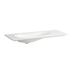 Wastafel 1200X500 afleg R Wit LCC H8179794001041