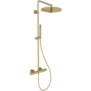t125 douchesysteem met pengrepen brushed gold (mat goudkleurig) A7589A2