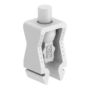 Profielklem m. slagbevestiging 5-25mm lichtgrijs VVE=100