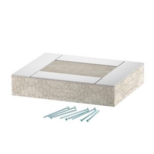 Eindstuk EI60 voor PLCD D060810 100x80 glasvezel grijs