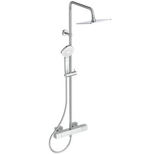 c100 douchesysteem hoofddouche 20x20cm douchetherm chroom A7540