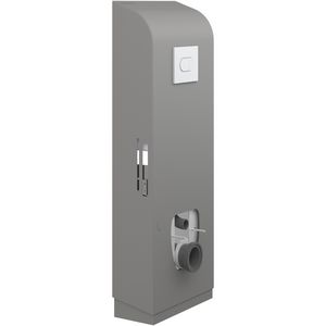 Toiletsteun wand plaat handm+zwengel SELECT TL3 antraciet