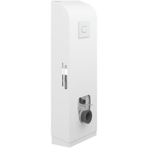Toiletsteun wand plaat handm+zwengel SELECT TL3 wit