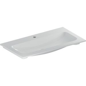 iCon meubelwastafel slim rim 90x48cm met kraangat zonder overloop wit