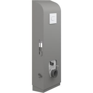 Toilet wand handm+zwengel SELECT TL3 antraciet