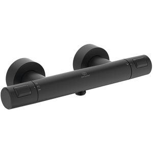 Douchethermostaat CERATHERM T25 silk black cool body 150mm incl. s-koppeling