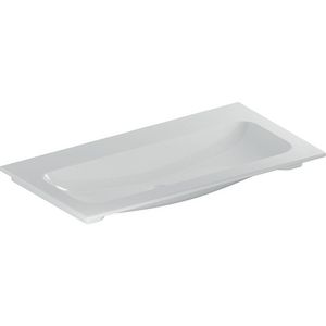 iCon meubelwastafel slim rim 90x48cm zonder kraangat zonder overloop wit