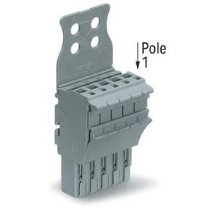 1-draads FE steker 4 mm² grijs 2022-105/134-000 VVE=50