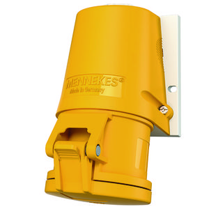 Wandcontactdoos 32A 3-polig  4H 110V IP44 TwinCONTACT