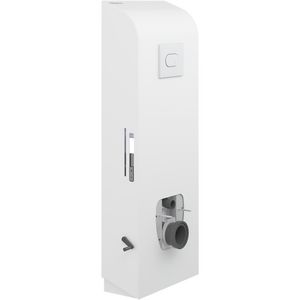 Toiletsysteem vloer plaat handm+zwengel SELECT TL3 wit