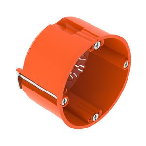 Holle wand inbouwdoos Ø68mm H47mm polypr. oranje VVE=25