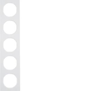 Afdekraam 5-v berker R.3 polar wit glans