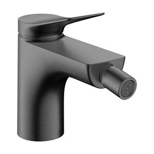 Bidetmengkraan Vivenis 1-hendel PopUp trekwaste Brushed Black Chrome