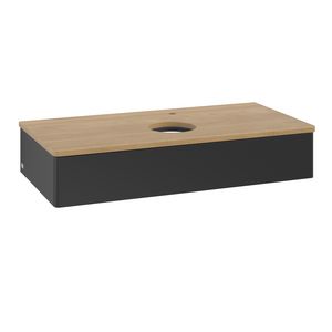 Wastafelonderkast Antao 1000x190x500mm Black Matt Lacquer K09051PD