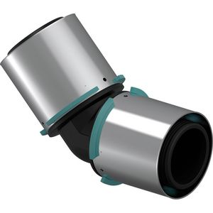 Kniekoppeling 45° S-PRESS composiet PPSU 63-63mm